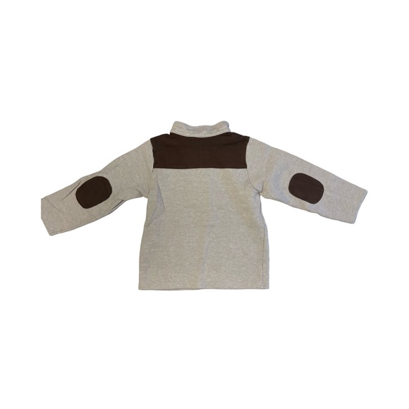 Janie and Jack Rugged Ranch Half-Zip Pullover Sweater 6 - Picture 2 of 2